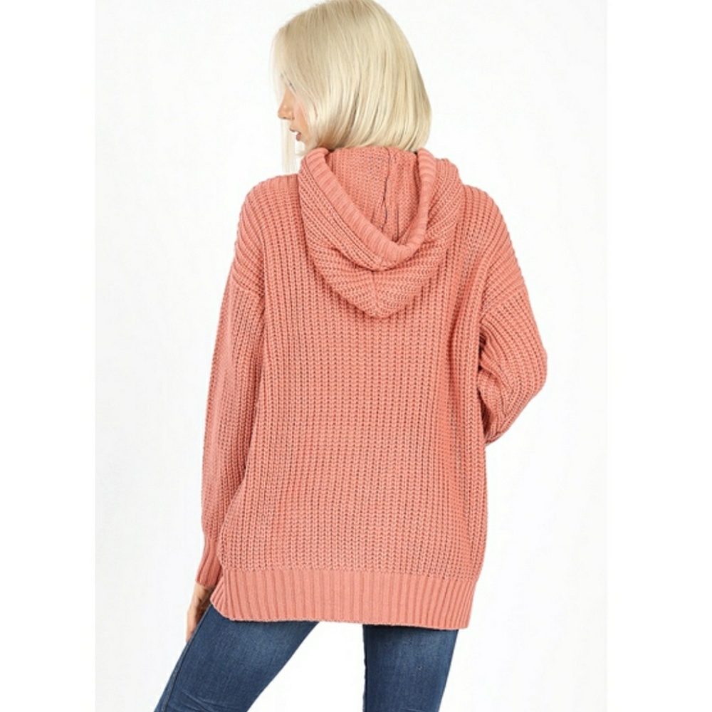°°SALE°°NWT CABERNET RIB HOOD SWTR W/KANGAROO PKTS - Picture 2 of 8